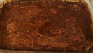 Indian Pudding (It's not pretty, but it's a molten pan of sticky-sweet deliciousness!)